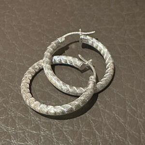Unique Sterling Silver Hoops